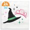 Big Dot of Happiness Witch Party Napkins, Good Pink and Green Birthday or Witch Halloween Decor, White 3-Ply Paper Luncheon Napkins - 24 Count